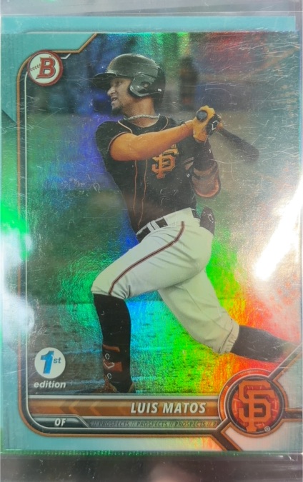 2022 Bowman 1st Edition #BPPF-150 Luis Matos — front