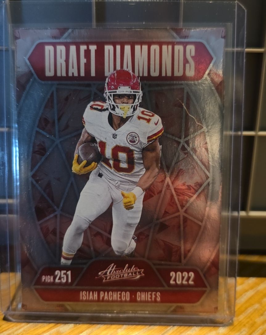2022 Panini Absolute Football Draft Diamonds #251 Isiah Pacheco — front