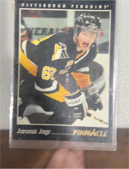 1993-94 Pinnacle #195 Jaromir Jagr — front