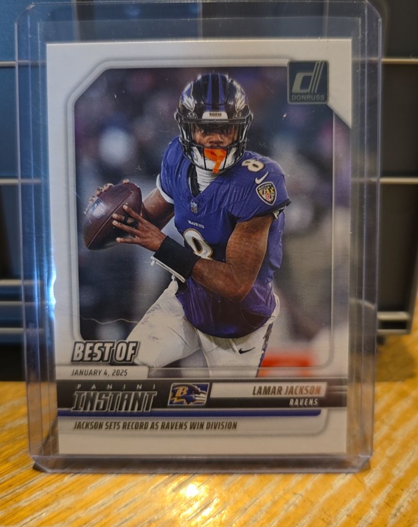 2025 Panini Donruss Best of Panini Instant #INS-LJN Lamar Jackson — front
