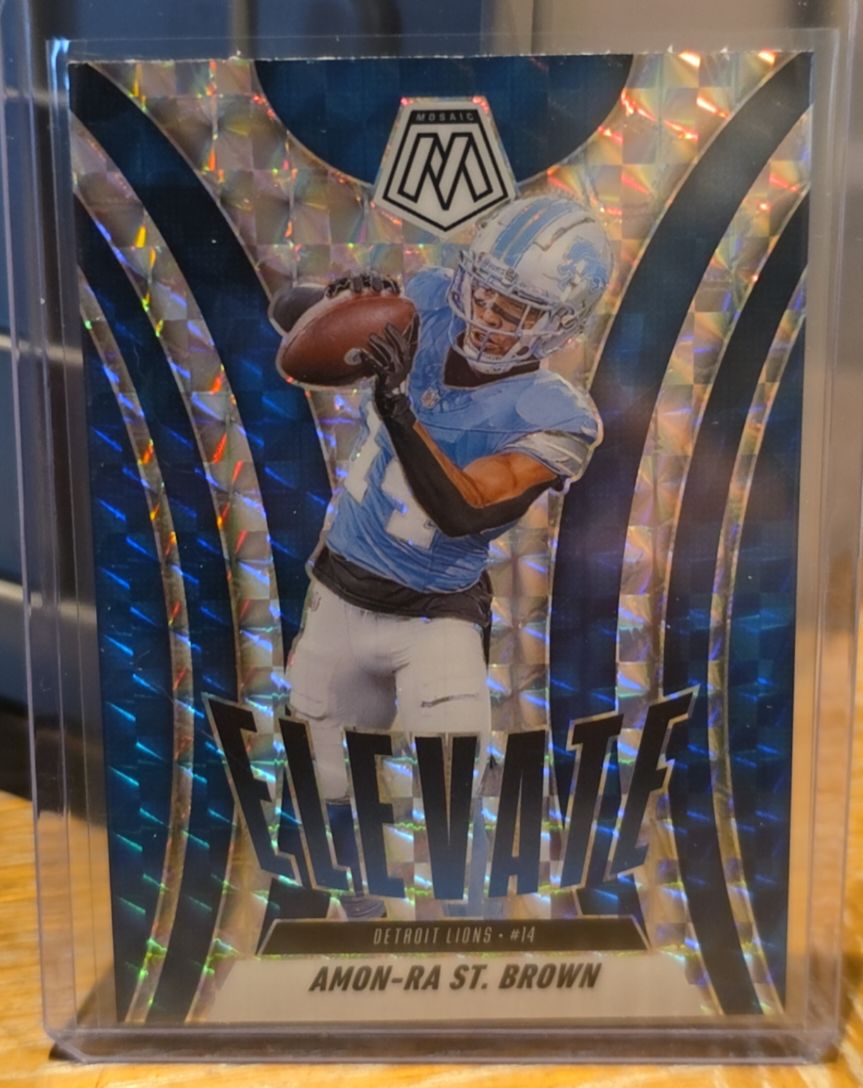2025 Panini Mosaic Elevate #15 Amon-Ra St. Brown — front