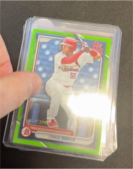 2024 Bowman Chrome Prospects #BCP-150 Chase Davis — front