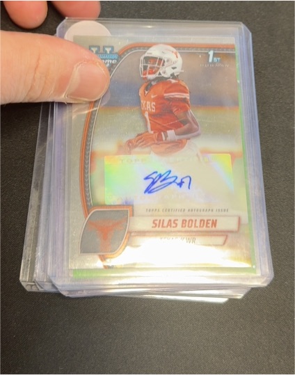 2024 Bowman Chrome University #1st Bowman Silas Bolden — front