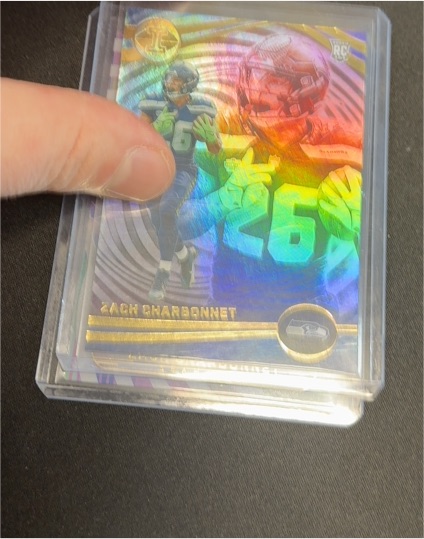 2023 Panini Illusions #92 Zach Charbonnet Rookie Dots Parallel — front