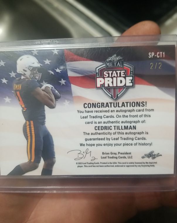 2023 Leaf Metal State Pride #SP-CT1 Cedric Tillman — front
