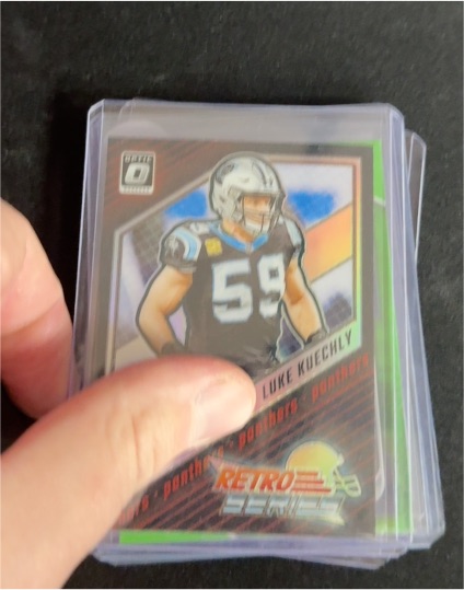 2023 Panini Donruss Optic #19 Luke Kuechly Retro Series — front