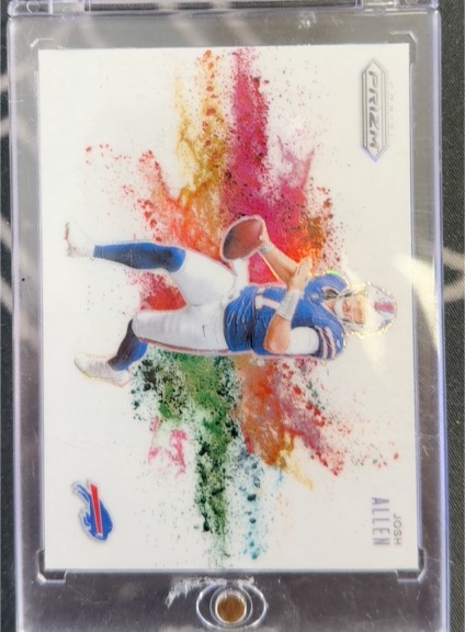 2025 Panini Prizm Football Color Blast #CB-JA Josh Allen — front
