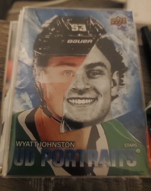 2025-26 Upper Deck UD Portraits #P-11 Wyatt Johnston — front