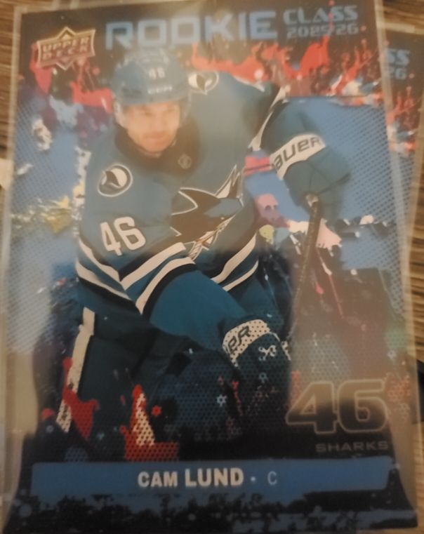 2025-26 Upper Deck Series 1 Rookie Class #RC-12 Cam Lund — front