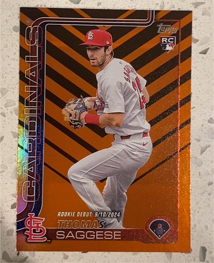 2025 Topps Update #US21 Thomas Saggese — front