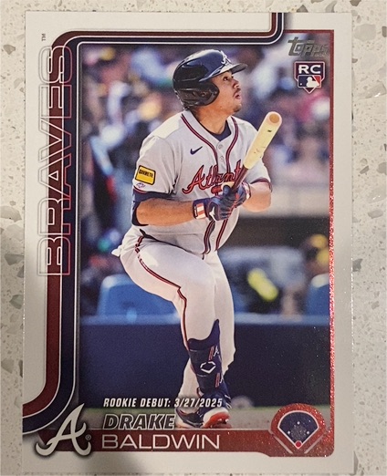 2025 Topps Update #US113 Drake Baldwin Rookie Debut — front