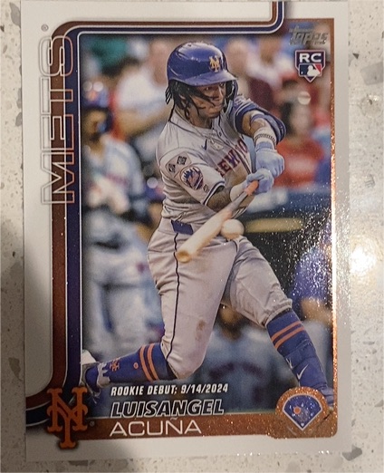 2025 Topps Update #US336 Luisangel Acuna — front