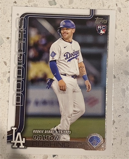 2025 Topps Update #US256 Dalton Rushing Rookie Debut — front