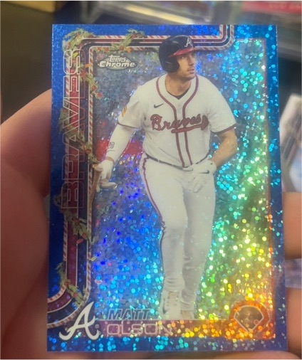 2025 Topps Holiday #H15 Matt Olson — front