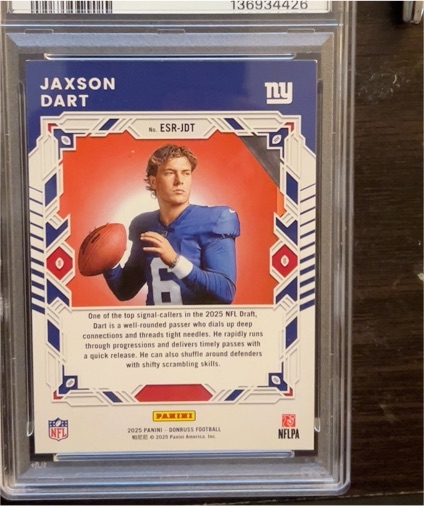 2025 Panini Donruss The Elite Series Rookies #ESR-JDT Jaxson Dart — front
