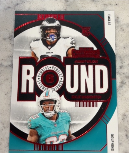2024 Panini Contenders #20 Johnny Wilson / Malik Washington Round Numbers — front
