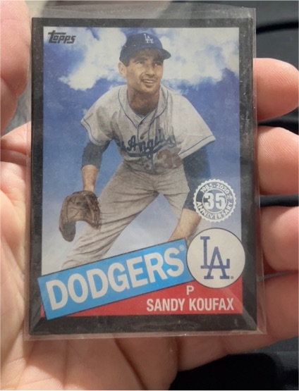 2020 Topps 1985 35th Anniversary #85-55 Sandy Koufax — front