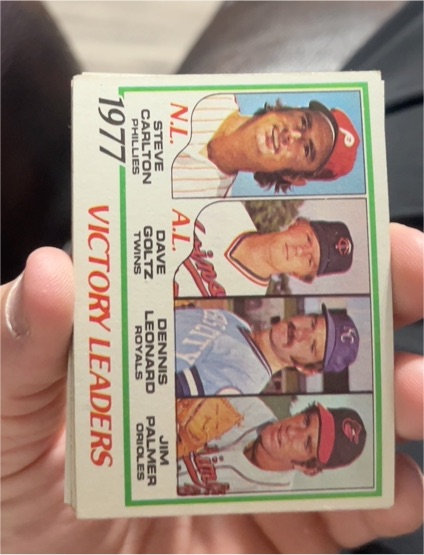 1978 Topps #205 Steve Carlton/Dave Goltz/Dennis Leonard/Jim Palmer — front