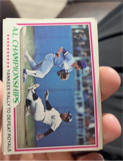 1978 Topps #411 A.L. Championships Mickey Rivers — front