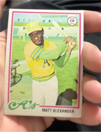 1978 Topps #102 Matt Alexander — front
