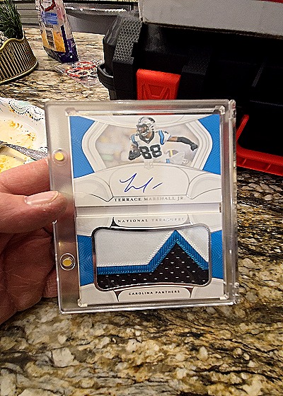 2021 Panini National Treasures #88 Terrace Marshall Jr. — front