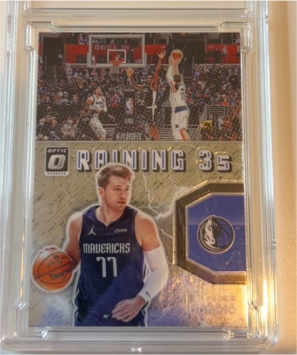 2021-22 Donruss Optic #4 Luka Doncic Raining 3s — front