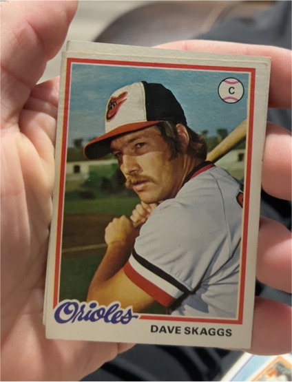 1978 Topps #593 Dave Skaggs — front