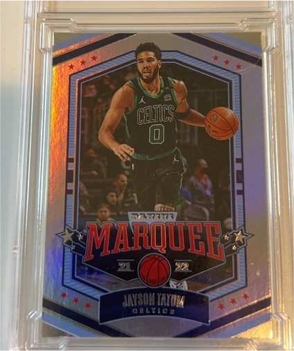 2021-22 Panini Chronicles Marquee #358 Jayson Tatum — front