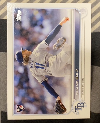 2022 Topps #421 Shane Baz — front