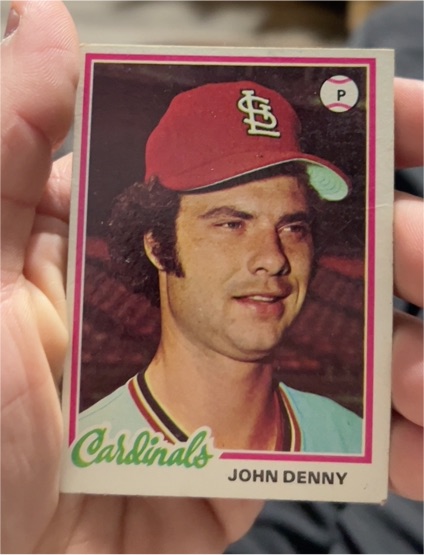 1978 Topps #609 John Denny — front