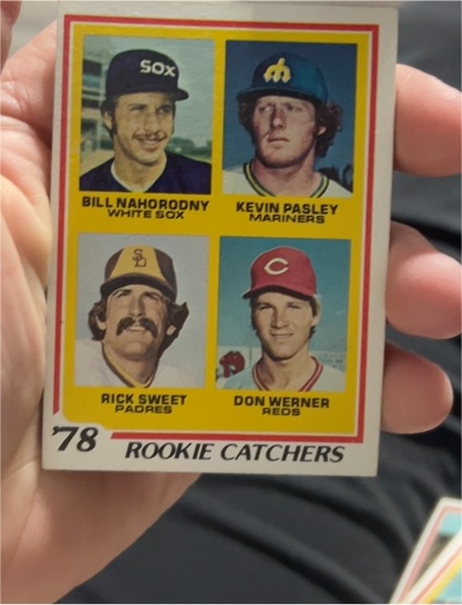 1978 Topps #702 Rookie Catchers Bill Nahorodny Kevin Pasley Rick Sweet Don Werner — front