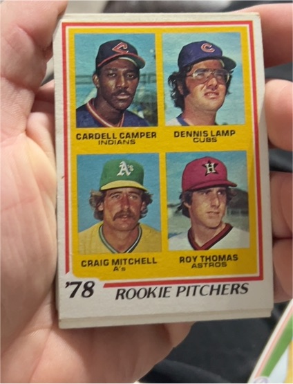 1978 Topps #711 Rookie Pitchers Cardell Camper Dennis Lamp Craig Mitchell Roy Thomas — front