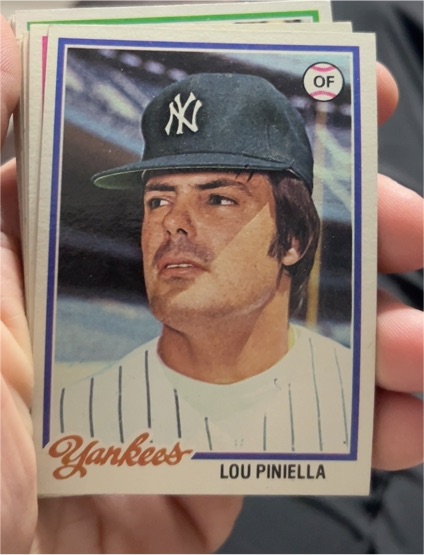 1978 Topps Baseball #159 Lou Piniella — front