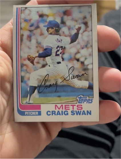 1982 Topps #592 Craig Swan — front