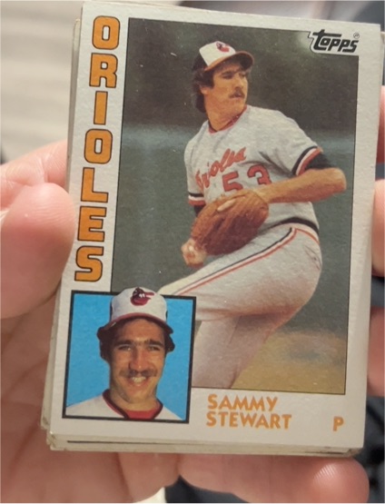 1984 Topps #59 Sammy Stewart — front