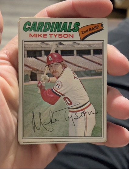 1977 Topps #599 Mike Tyson — front
