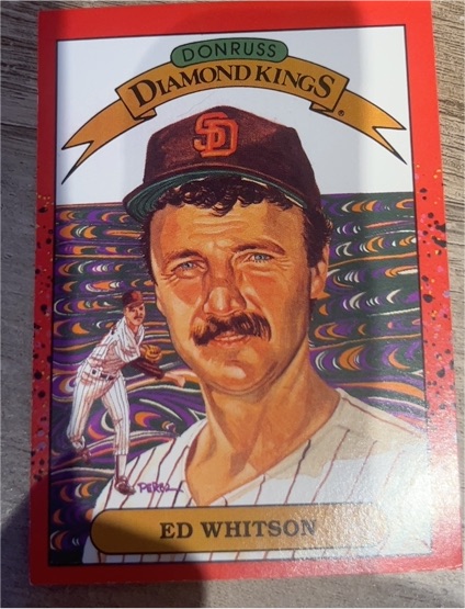 1990 Donruss Diamond Kings #26 Ed Whitson — front