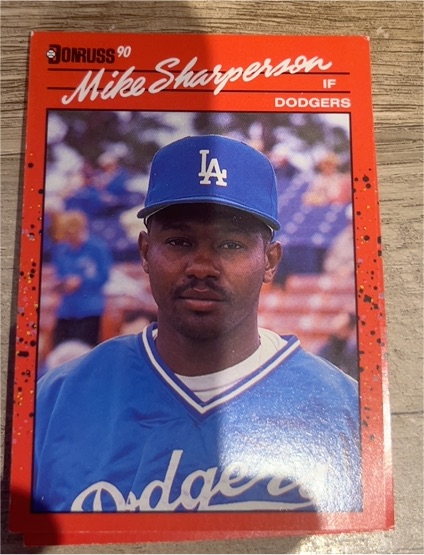 1990 Donruss #603 Mike Sharperson — front