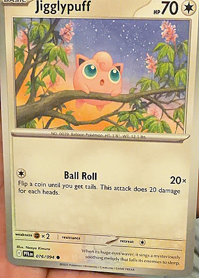 2025 Pokémon ME02: Phantasmal Flames #076 Jigglypuff — front