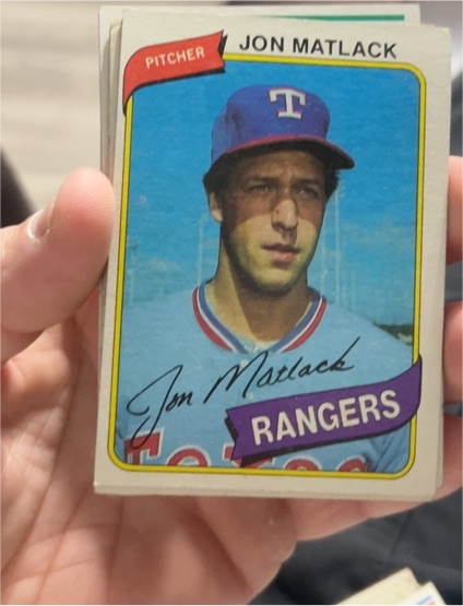 1980 Topps #592 Jon Matlack — front