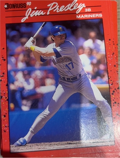 1990 Donruss #497 Jim Presley — front