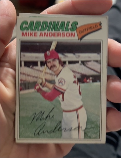 1977 Topps #72 Mike Anderson — front