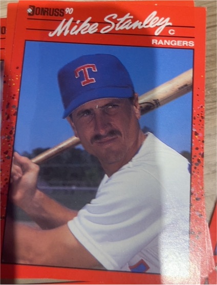 1990 Donruss #579 Mike Stanley Texas Rangers — front