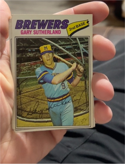 1977 Topps #307 Gary Sutherland — front