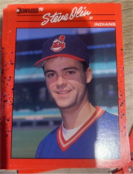 1990 Donruss #438 Steve Olin Cleveland Indians — front