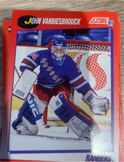 1991-92 Score #10 John Vanbiesbrouck — front
