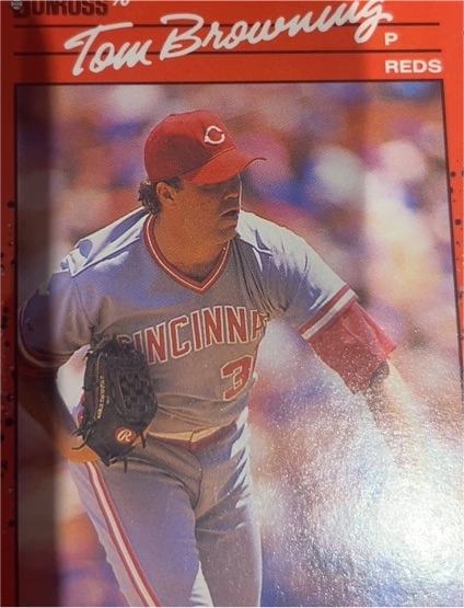 1990 Donruss #308 Tom Browning — front