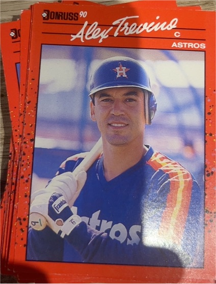 1990 Donruss #443 Alex Trevino Houston Astros — front