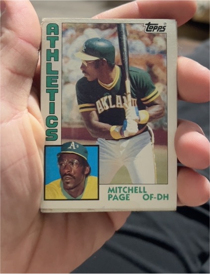 1984 Topps #414 Mitchell Page — front
