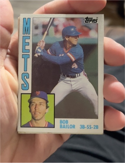1984 Topps #654 Bob Bailor — front